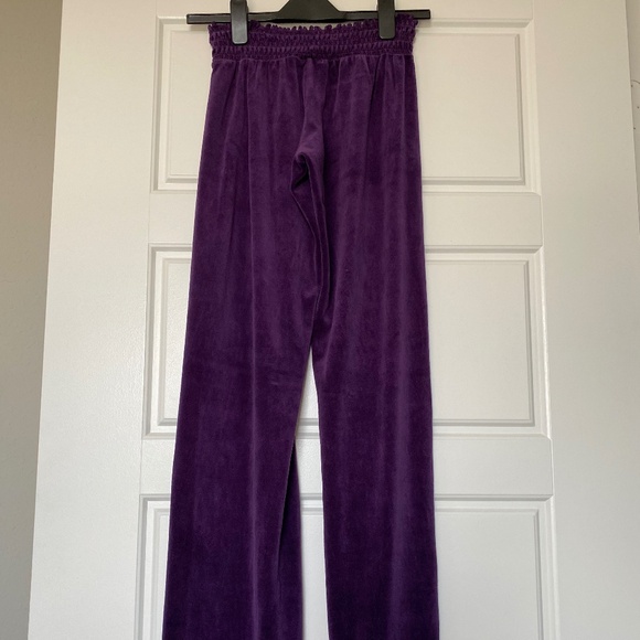 JUICY COUTURE PURPLE VELOUR PANTS NEW SIZE M - Picture 4 of 7